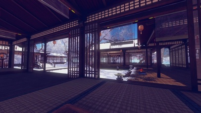 屋外飘雪