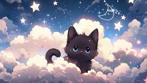 云朵里的猫