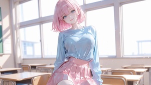 校园风二次元女孩