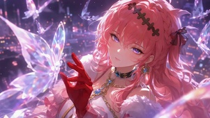 梦幻粉发都市蝴蝶美少女达妮娅