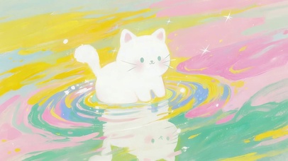 湖面猫咪