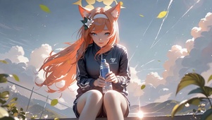 晴空狐耳少女
