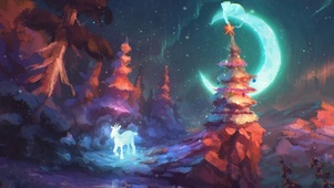 圣诞森林夜