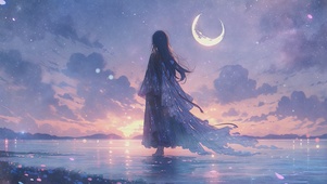 海边月色