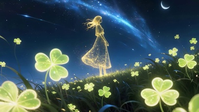 星空下三叶草