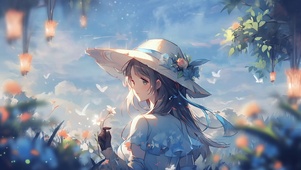 帽子女孩