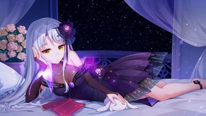 女孩与小萌兔