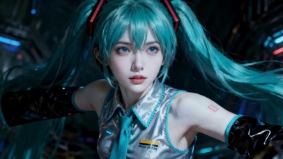 可爱COS初音