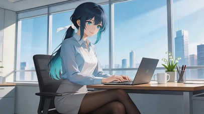 上班中……