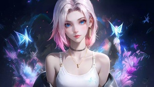 清纯蝶飞美女