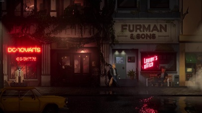 夜晚的街道-像素风