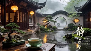 热茶独享空山雨