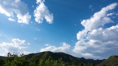 唯美蓝天白云山川