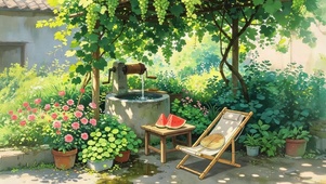 夏日葡萄藤