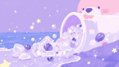 蓝莓椰椰气泡饮·萌熊奇幻倾洒