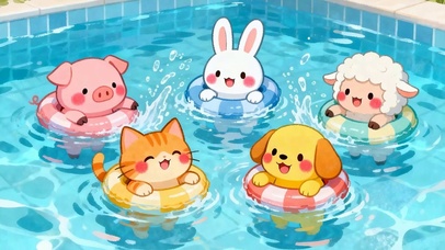 玩水萌宠
