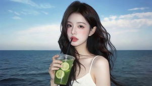 治愈可爱女孩