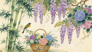 唯美的紫藤花