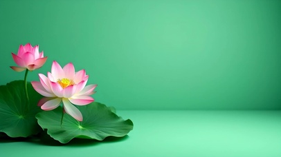 清新治愈荷花