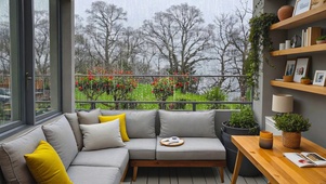 【雨景】阳台小景