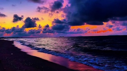 海边晚霞