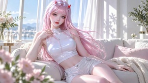 卧室粉发少女国家队02