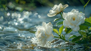 流水牡丹