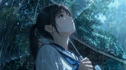 雨天的女孩