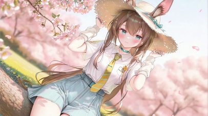 樱花树下的阿米娅