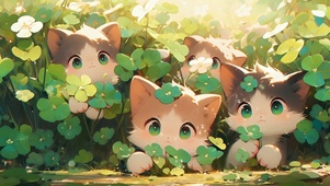 萌系气泡小猫