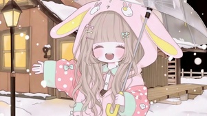 雪夜兔耳萝莉女孩