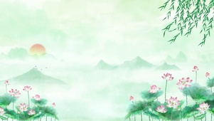 古风荷塘