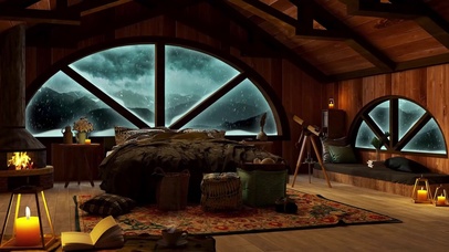 舒适的冬季卧室