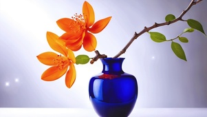 桌上的美丽插花