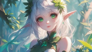 可爱精灵女孩