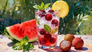 夏天冰水