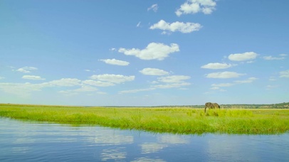 蓝天白云自然草原