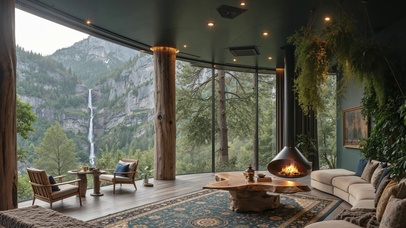 山林观景屋