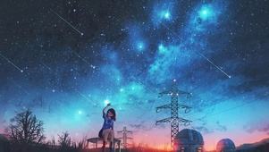 乡间星空少女