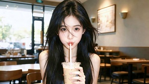 清纯甜美系长发女神4K