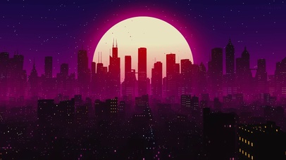 夜晚夜景城市