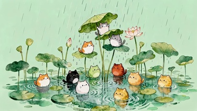 荷塘萌宠猫咪