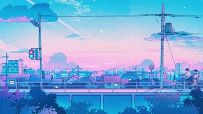 4K治愈唯美插画青春时光