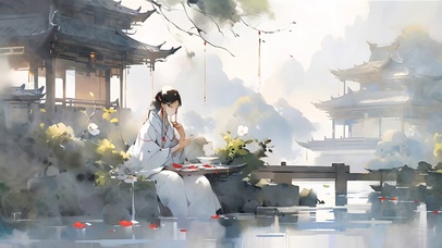 古风织女