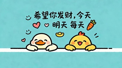 希望你每天发财