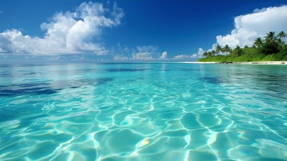 清澈海水