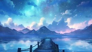 海上星空带鱼屏