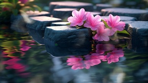 溪边小花