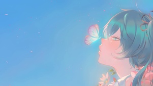 可爱蝴蝶少女