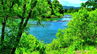 治愈小河流水4K